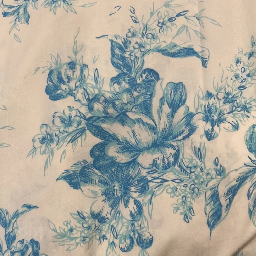 VINTAGE 70’s full size flat sheet. Lady pepperelle Miralux Floral‎ 400